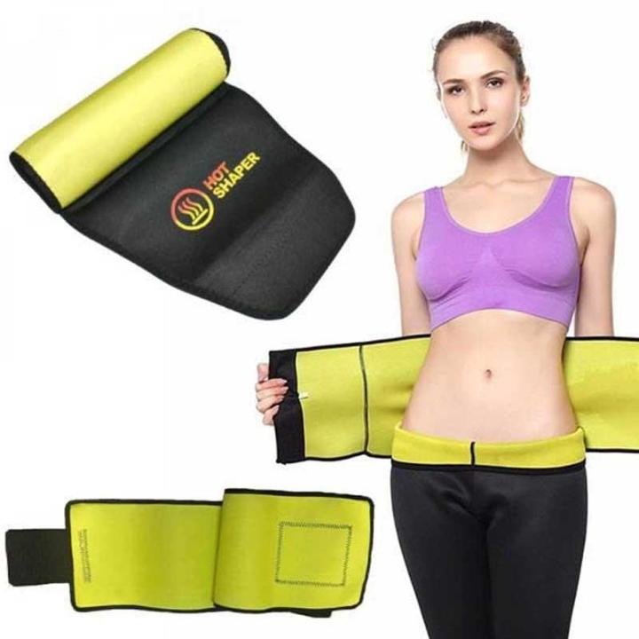 Hot Shaper Neoprene Waist Trimmer Belt - Adjustable Sweat Band Body Shaper for Weight Loss | Fat Burner Sauna Belt | Slimming Stomach Wrap for Women & Men